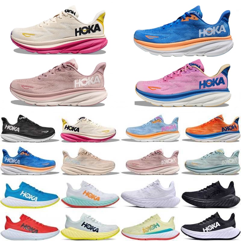 

Hoka Clifton 9 Athletic Running Shoes Runner Hokas Triple Black White Light Blue Outdoor Sports Designer Trainers Lifestyle Shock Absorption 36-45, 18