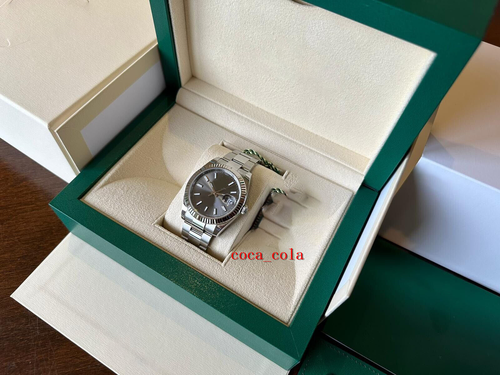 

Counter quality watch BRAND NEW Sapphire 41mm slate dial with white gold bezel Automatic Mechanical Bracelet Men's Watches waterproof