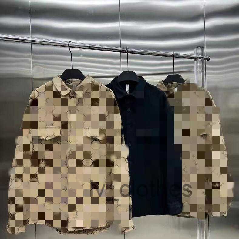 

2023GG Men's Jacket Plus Size Denim Shirt Designer Brand Men's Fashion G Long Sleeve Shirt Men's Clothing Casual Jacket Versatile Personalized Street Clothing