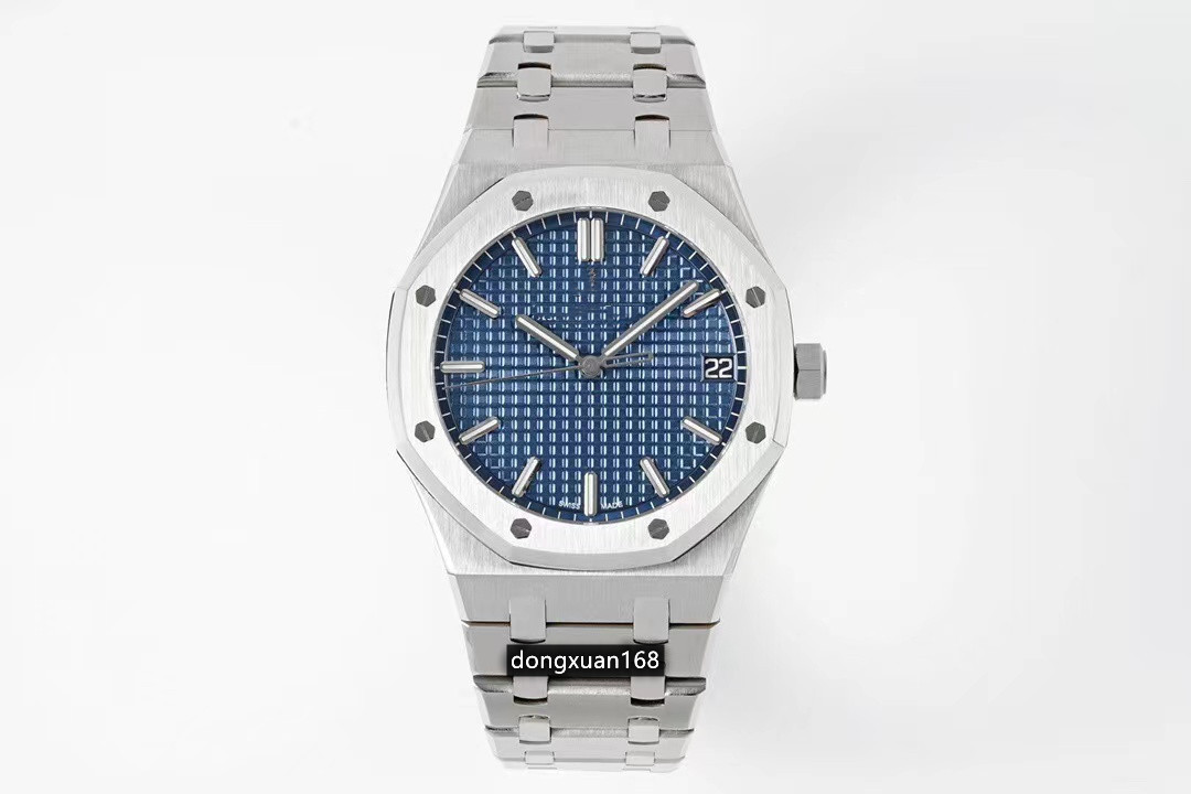 

APS 15500 has diameter 41mm and a thickness of 10.4 mm with a 4302 integrated movement 72 hours power reserve sapphire glass mirror steel case strap, As shown