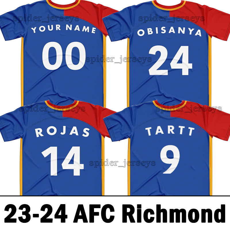 

2023 2024 AFC Richmond Soccer Jerseys 23 24 Richmond football shirts KENT TARTT ROJAS OBISANYA MONTLAUR GOODMAN Soccer Jersey Men Uniforms, 22-23 away
