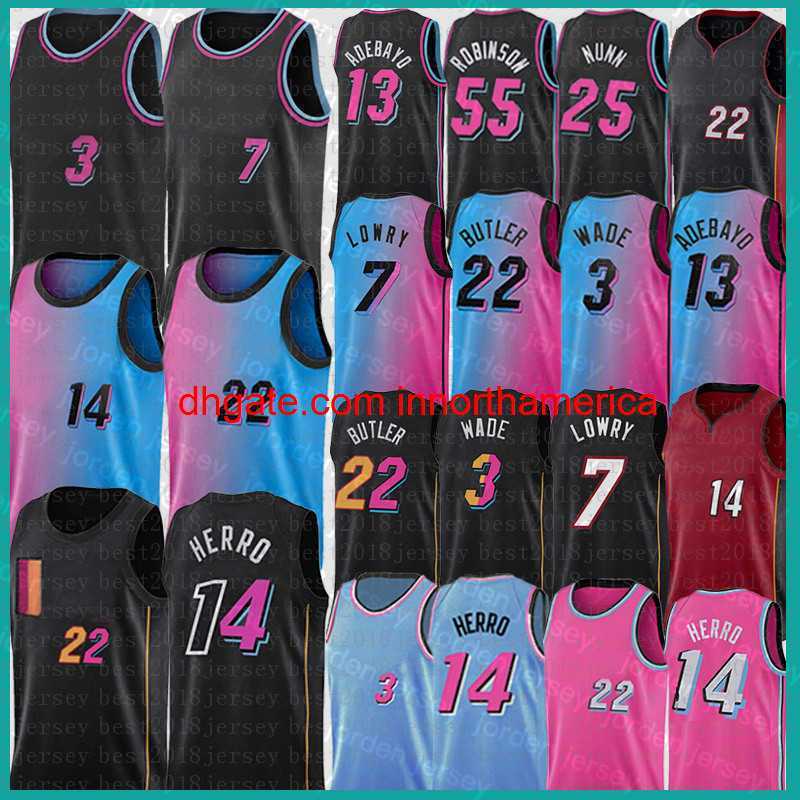 

NEW Mens Youth Kids Tyler Herro Jimmy Butler Basketball Jersey 14 22 3 7 Bam Ado Dwayne Dwyane Wade Kyle Lowry Jers, 2021 mens jersey