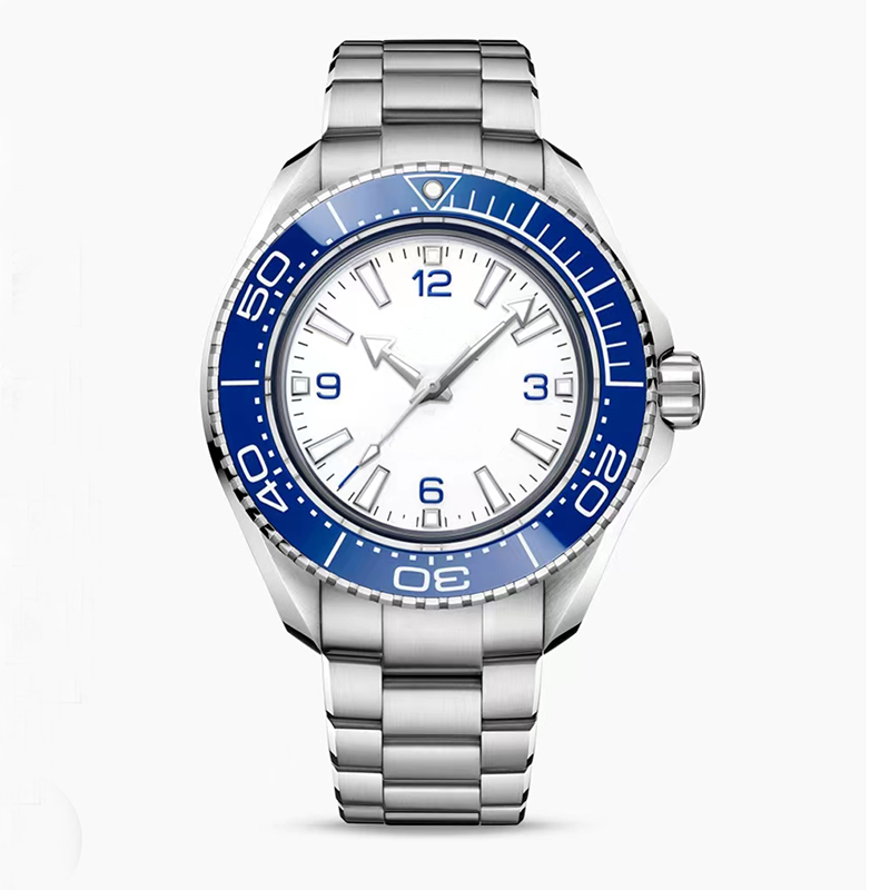 Mens Watches 45.5 mm Ceramic Bezel Ultra Deep No Date Flod Clasp Automatic Mechanical Designer Watches orologi di lusso Luxury Master Watch Wrist-image-921274991