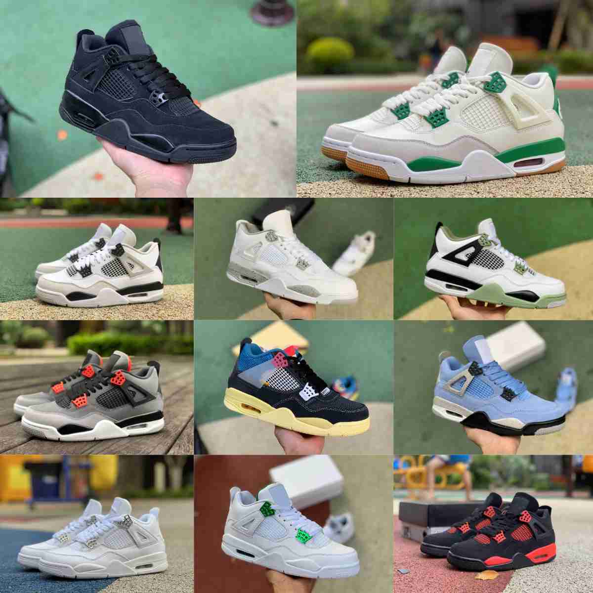 

Pine Green 4 4s Basketball Shoes Retro Mens Women Seafoam Military Black Cat Cream White Oreo Jumpman Cool Grey Canyon Purple Infrared Red Thunder Trainer Sneakers, Please contact us