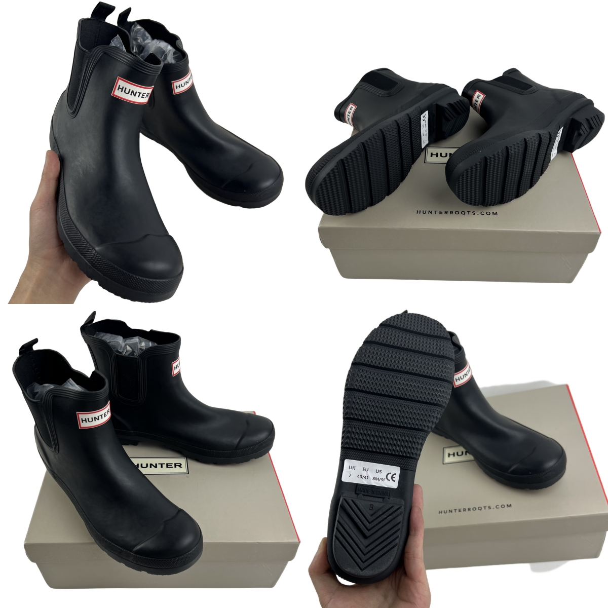 50 Off Designer Rain Women's Original Boots Hunters Shoe Snow Rubber High Wellington Boot Breathable Black Light Shoes Fashion Autumn Winter