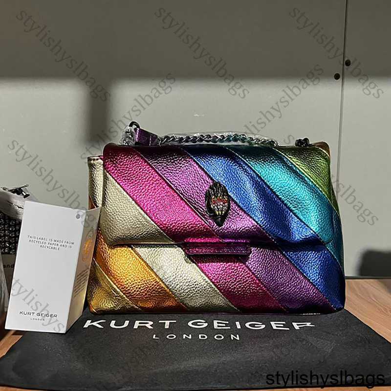 

Shoulder Bags Kurt G London Multi-Coloured Patchwork Crossbody Bags For Women UK Brand Designer Fashion Trend Handbag PU Shoulder Bag, Black