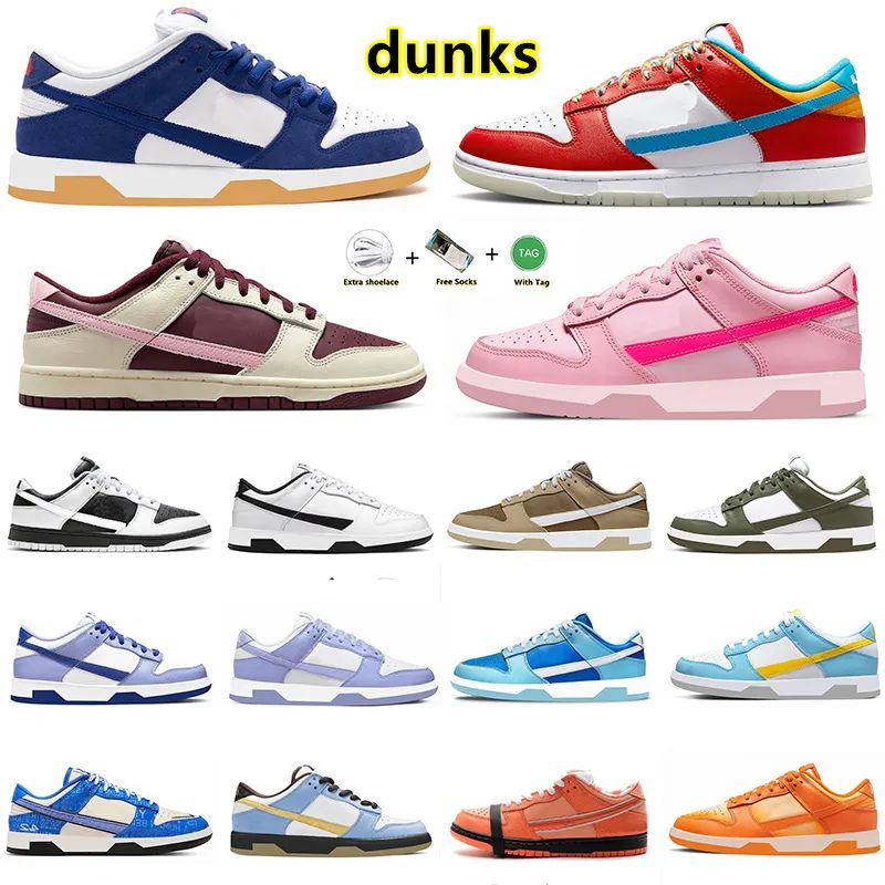 

Designer Running Shoes Low La Dodgers Fruity Pebbles Triple Pink Oxford Jackie Robinson Valentines Day Medium Olive Trainers Sports Sneakers