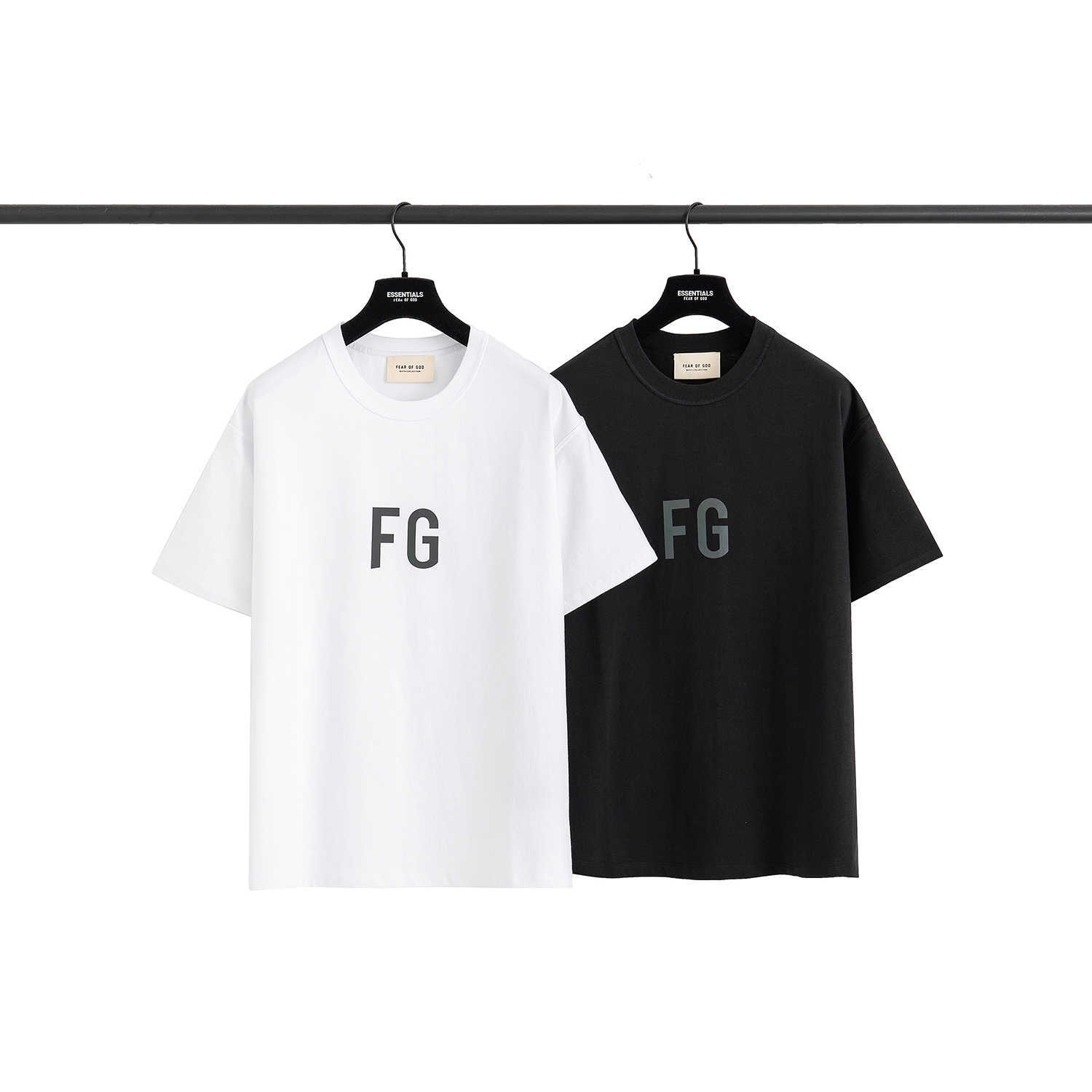 

ESS Tees T-Shirts fashion clothing FEARs OF GOD fog FG rich and noble reflective colorful high street Luxury Designer hip hop short sleeve T-shirt mens womens, Fog rich laser colorful short sleeve