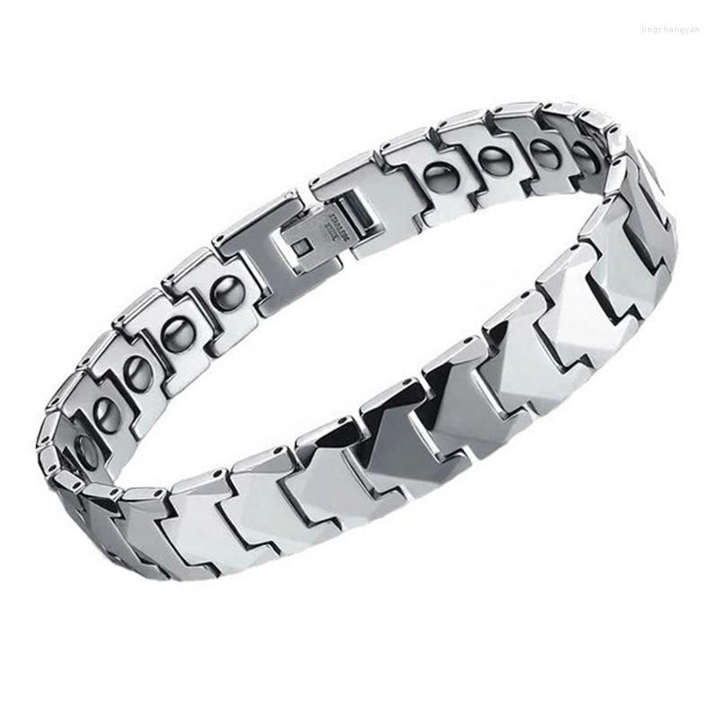 

Bangle Men's Tungsten Steel Magnet Bracelet Health Care Therapy Jewelry