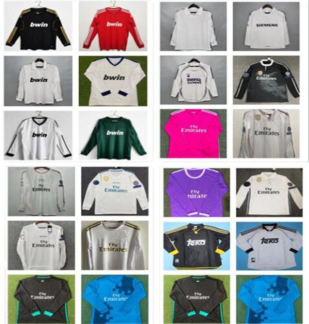 

Long sleeve 2013 2014 206 207 2018 real madrids soccer jerseys 99 00 10 11 12 13 14 15 16 17 18 19 RONALDO Retro football shirts Vintage Maillot BENZEMA ZIDANE Beckham RAUL, 2013 2014 long sleeve