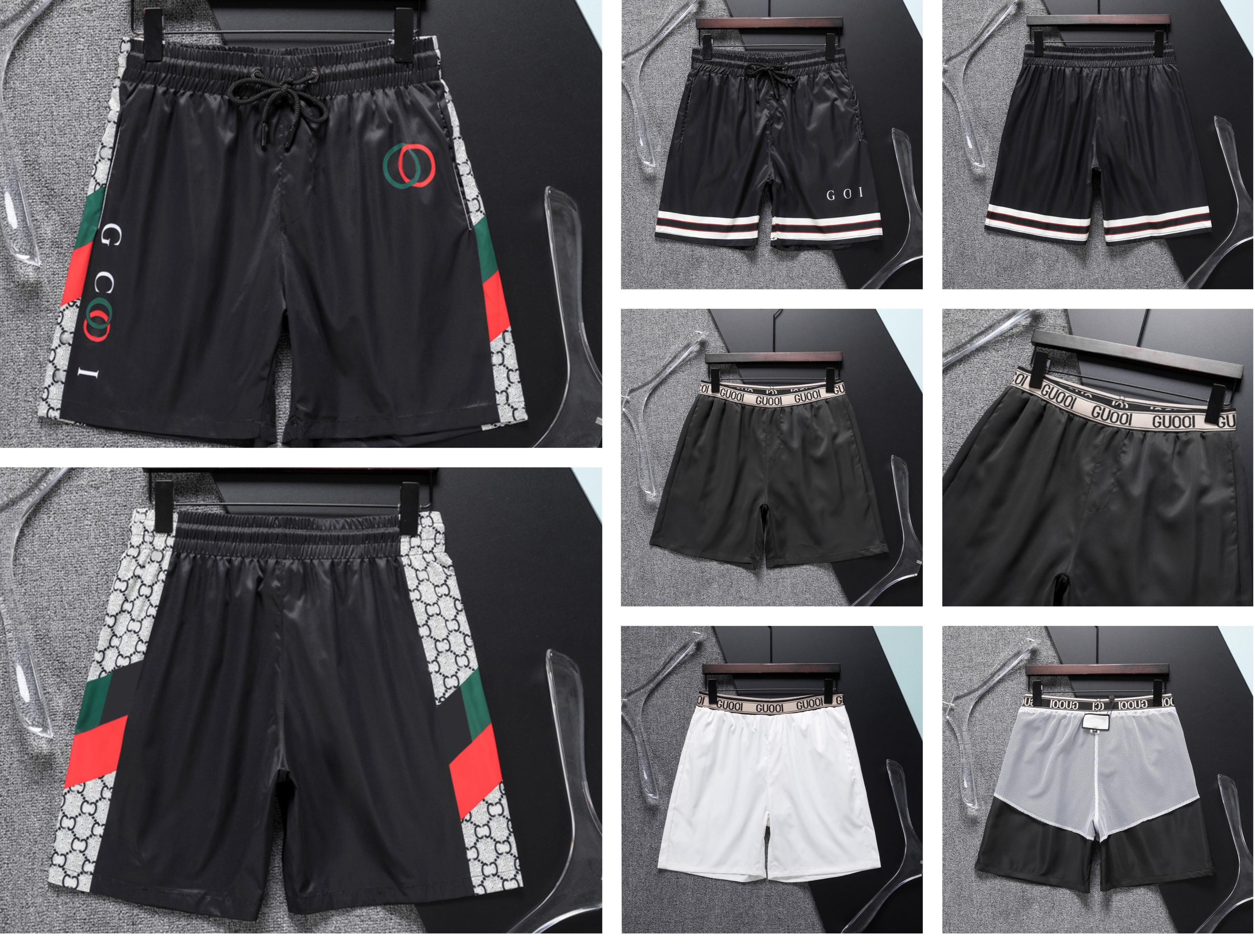 

2023 Men's Designer Men's Shorts Summer Loose Straight Sports Casual Short Strap Pants s-3XL