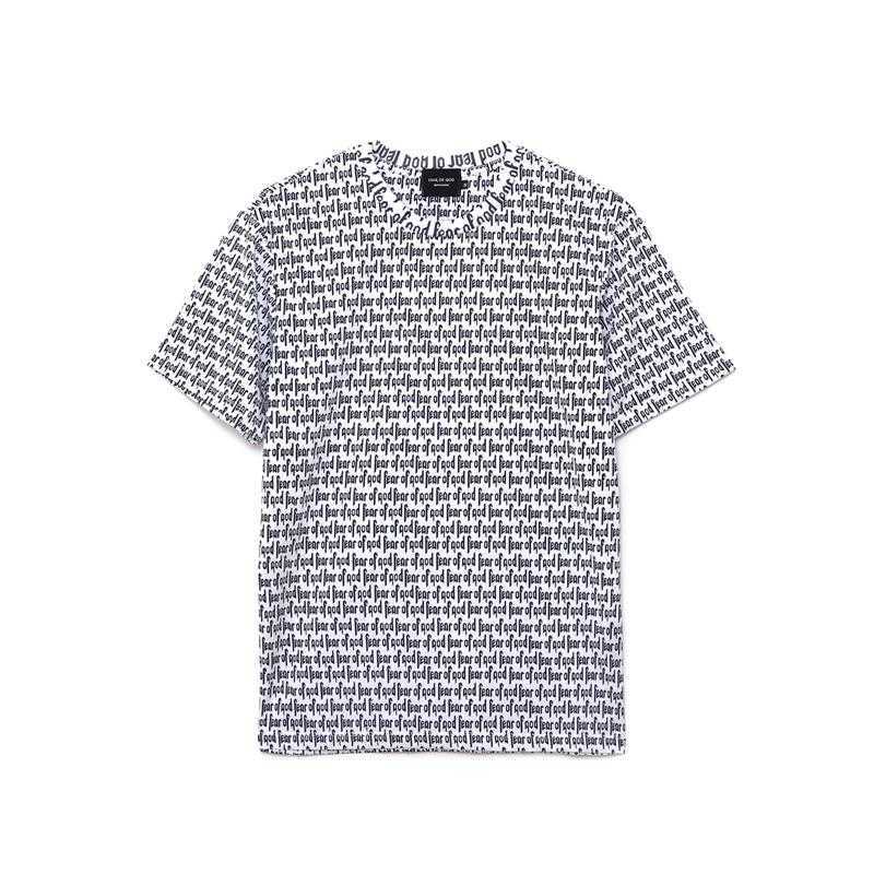 

ESS Tees T-Shirts Luxury Designer fashion clothing FEARs OF GOD brand T-shirt high street fog Style Men's Women's lovers loose casual bottomed T-shirt, White