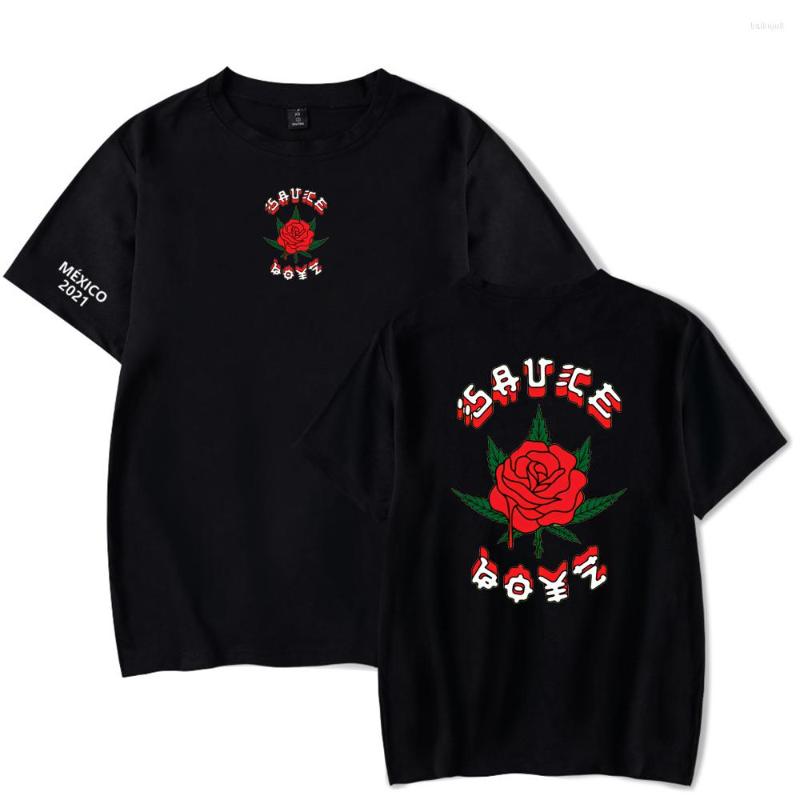 

Men's T Shirts Print Eladio Carrion Tshirt O-Neck Short Sleeve Women Men's Harajuku Streetwear American Rapper Fashion Clothes Kids, Black