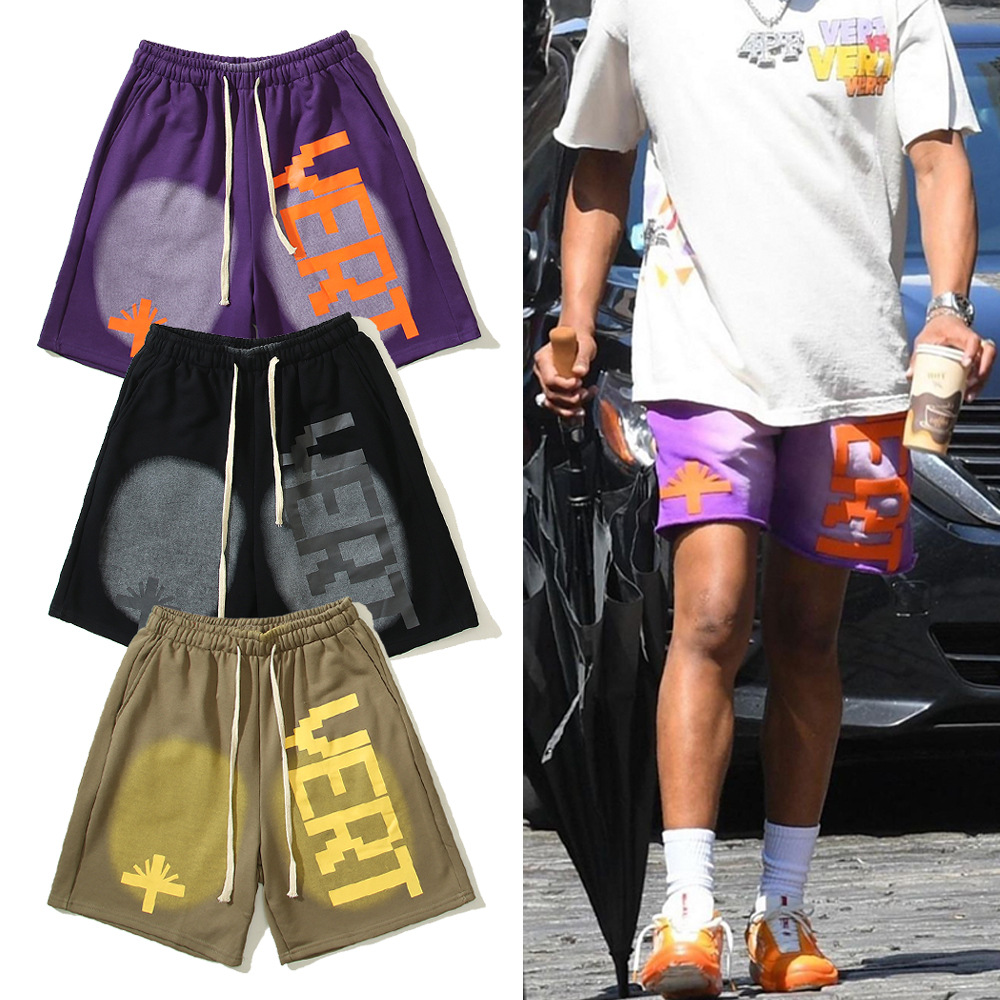 

Running Shorts Summer Pant Hip Hop For Men Drawstring Beach Holiday Short pants Clothin 3Colors, Purple