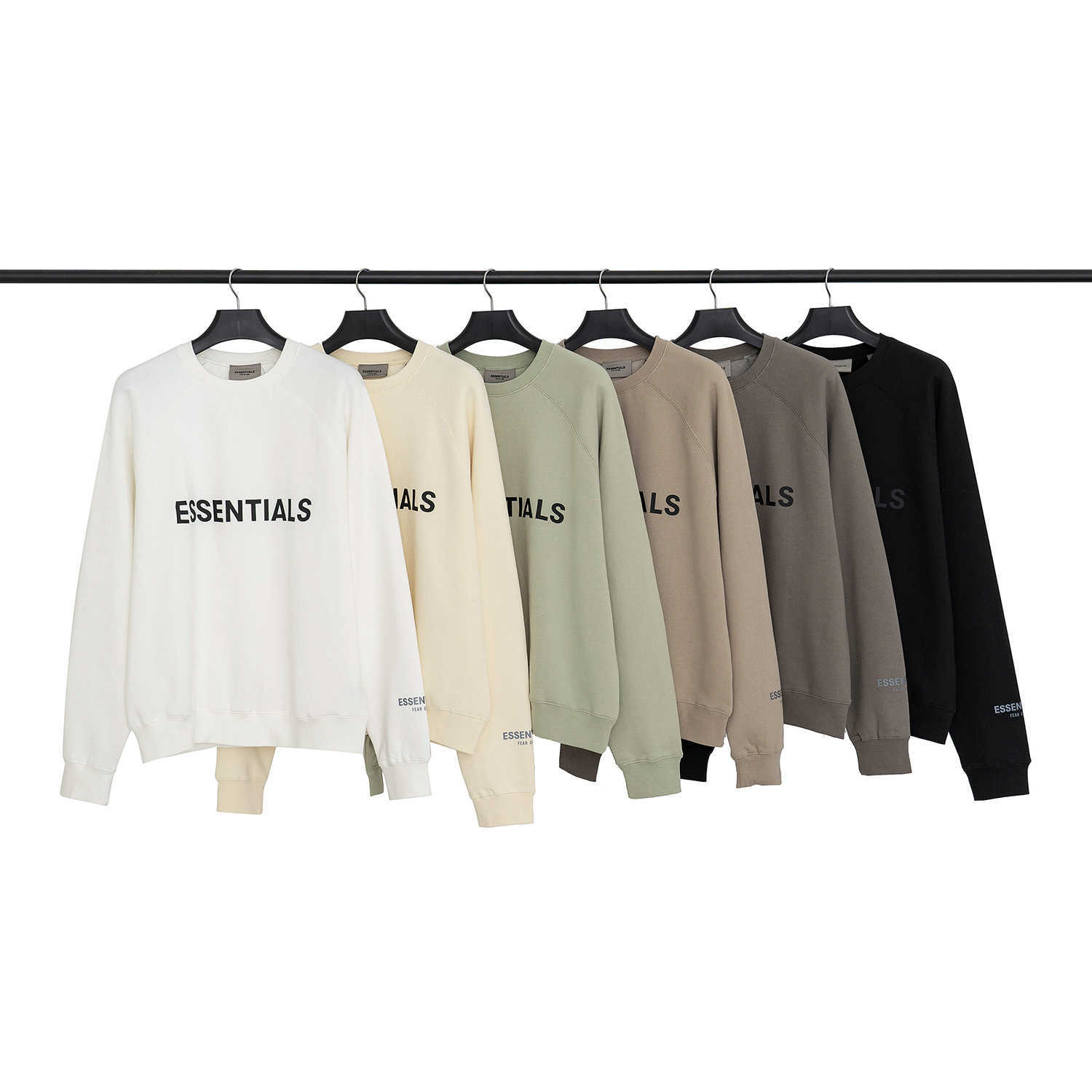 

ESS Hoodies FEARs OF GOD fog ESSEN double track high street letter tide brand round neck long sleeve sweater for Mens Womens Sweatshirts, Shipping fee