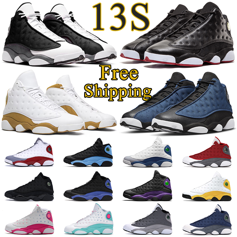 

13 Jumpman Men Women Basketball Shoes 13s Mens Trainers J13 Del Sol Brave Blue Black Flint Wheat Hyper Royal Court Purple Unc Aurora Green Womens Sport Sneakers, 40-47phantom