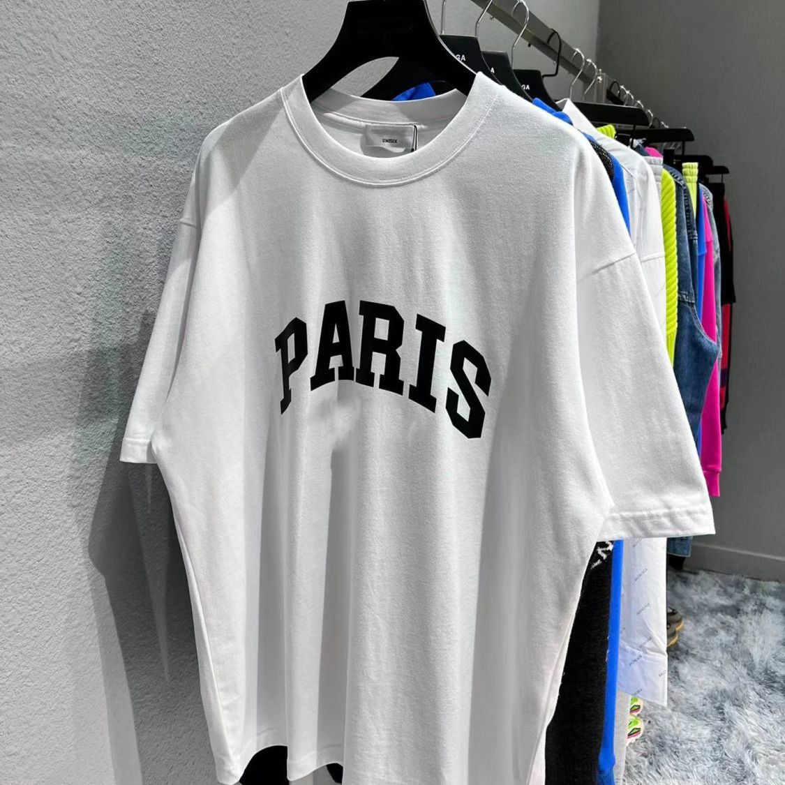 

paris mens t shirts Europe France Luxury letter Graphic printing Fashion Mens Leave Me Alone Short Sleeve Tshirt Women 2B Clothes Casual Cotton Tees polo 1MLJ, B5