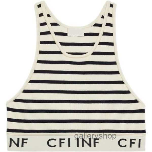 

Sleeveless Celins Vest Designers Womens t Shirts Fashion Sexy Ladies Beach Tanks Color Matching Stripes Show Thin Inside and Outside Wear Knit Tops Bog8