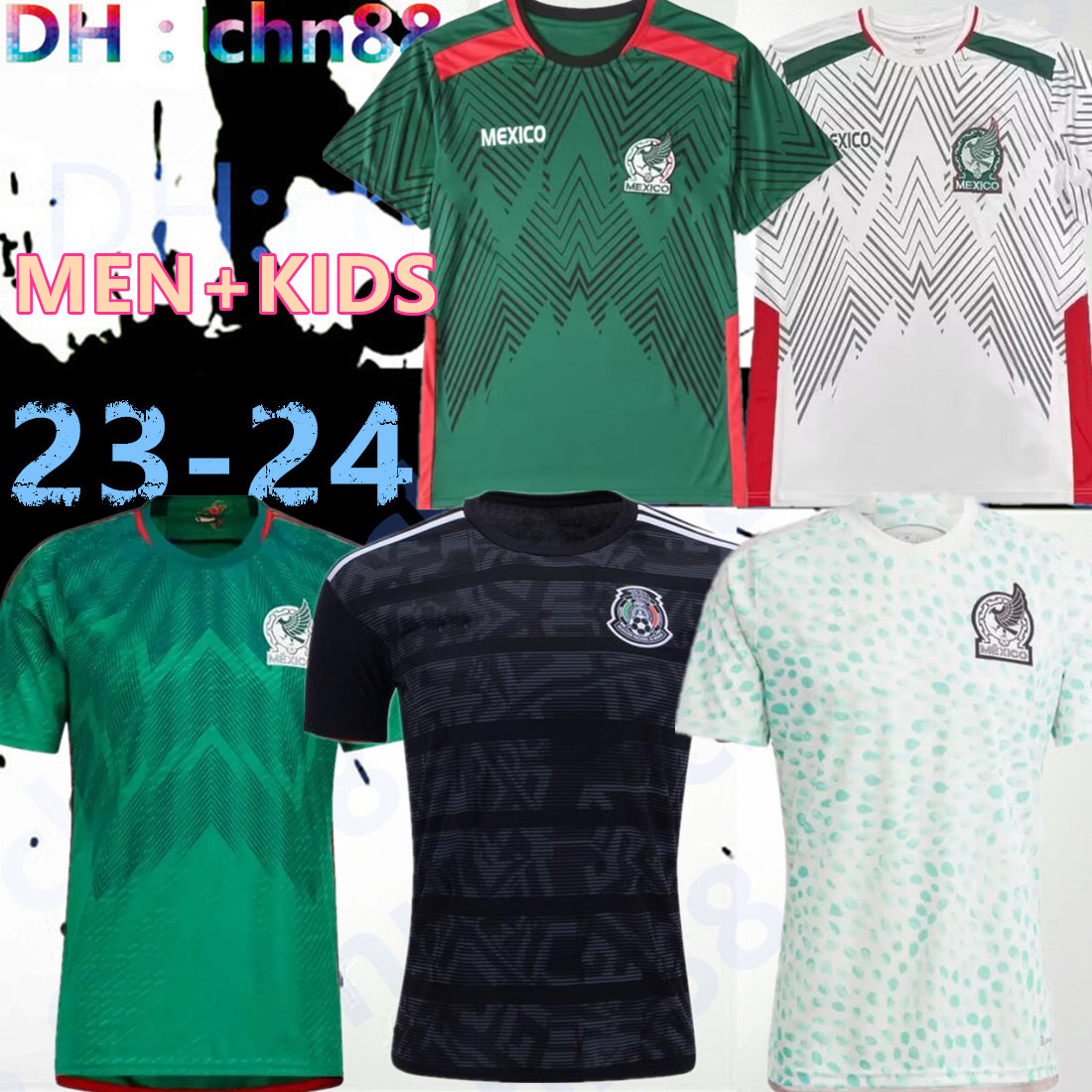 

2023 2024 Mexico Soccer Jersey green National Copa America DOS SANTOS A.VEGA 19 20 21 22 23 CHICHARITO LOZANO GUARDADO CARLOS VELA RAUL Men Kids Women Football Shirts, 2022 home player