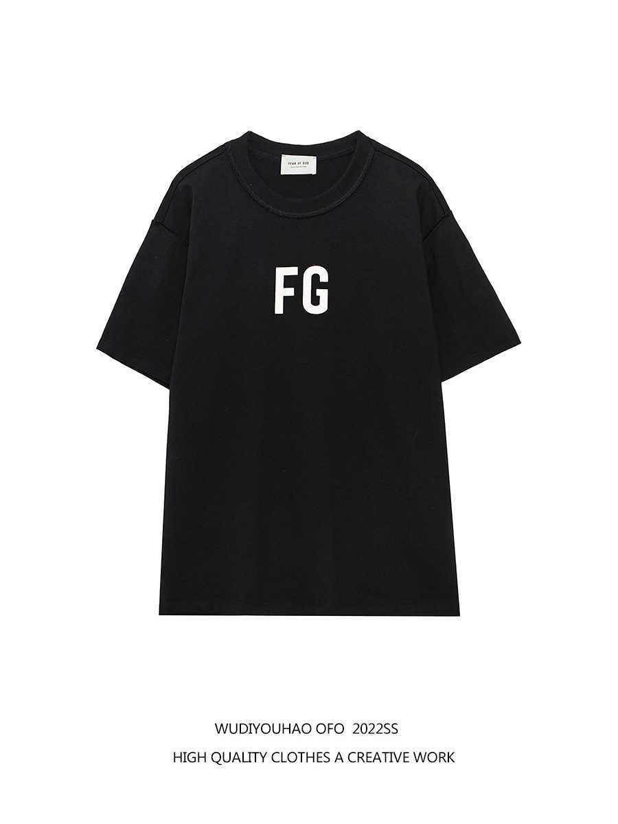 

ESS Tees T-Shirts Luxury Designer fashion clothing FEARs OF GOD fog American high street fashion brand loose FG men's short sleeve T-shirt couple summer round neck, Fg reflective short sleeve white