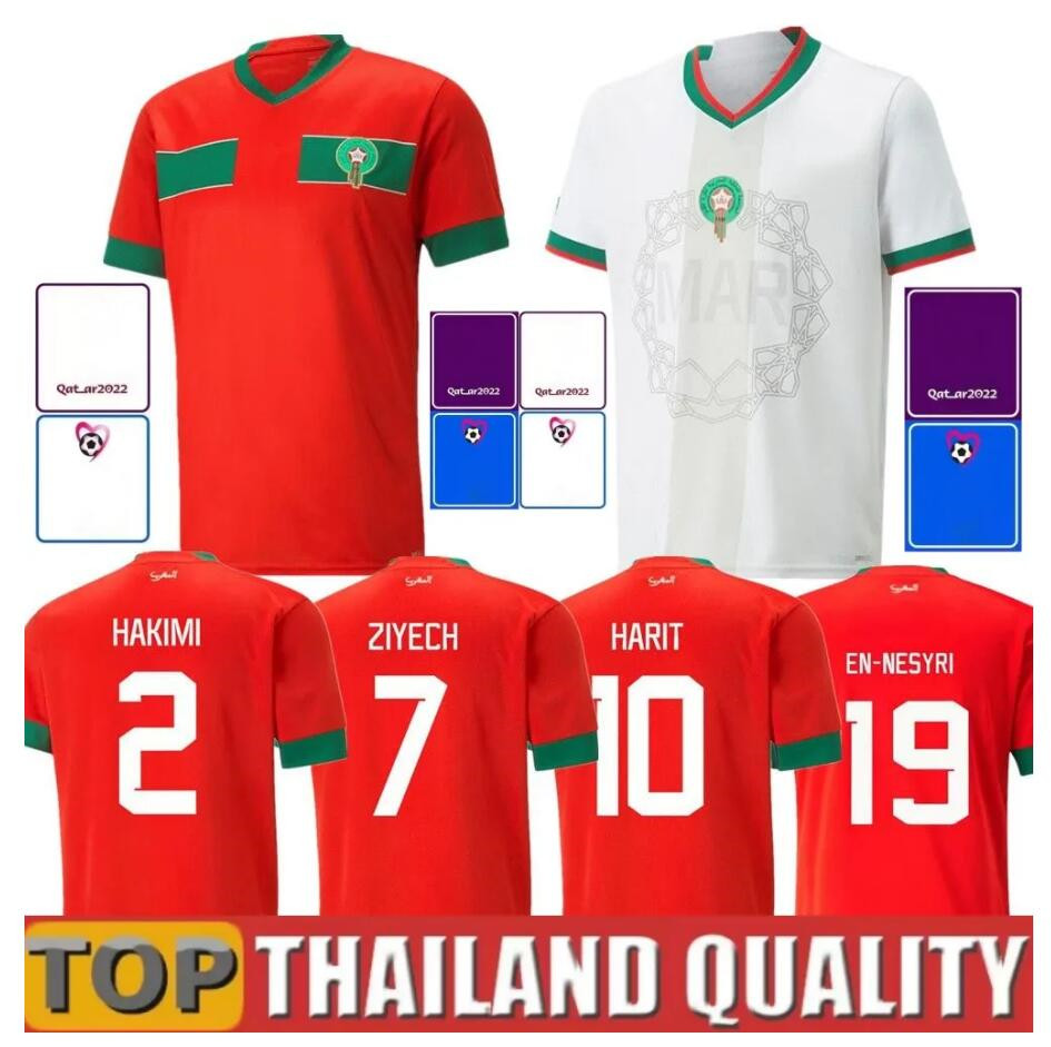 

22 /23 Moroccan soccer jerseys HAKIMI Maillot marocain ZIYECH EN-NESYRI football shirts men kids kit HARIT SAISS IDRISSI BOUFAL jersey Maroc national team shirt