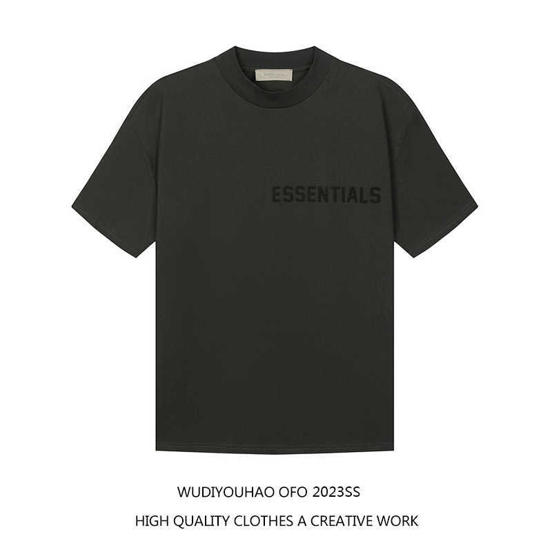

ESS Tees T-Shirts Luxury Designer fashion clothing FEARs OF GOD FOG ESSEN Short Sleeve Men's American High Street T-shirt Summer Couple Fashion Brand, Golden silk