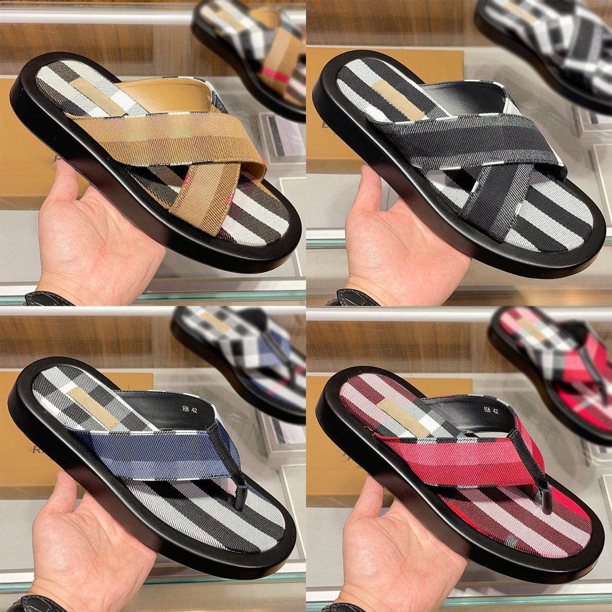 

Designer slippers men women slippers luxury sandals flip-flops brand sandals flip-flops flat bottom slip-on casual shoes with box