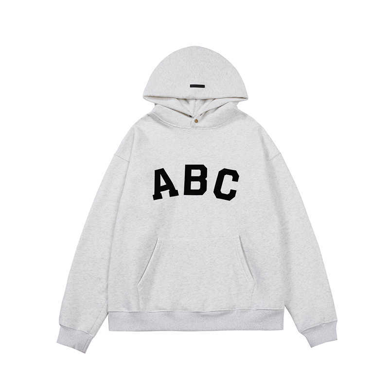 

Ess Hoodie Sweatshirts Designer Clothing Fashion Brand Fears of God Season 7 Main Line Abc Flocking Jerry Same Fog Loose Velvet Hooded Sweater Fashion Streetwear, Shipping fee