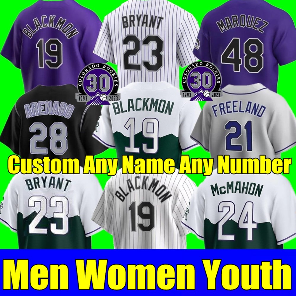 

S-4XL 2023 Custom Kris Bryant Jersey Wilson Randal Colorado Grichuk Connor Joe Charlie Blackmon Todd Helton Larry Walker Jose Iglesias Ryan McMahon Rockies C. J. Cron, As shown in illustration