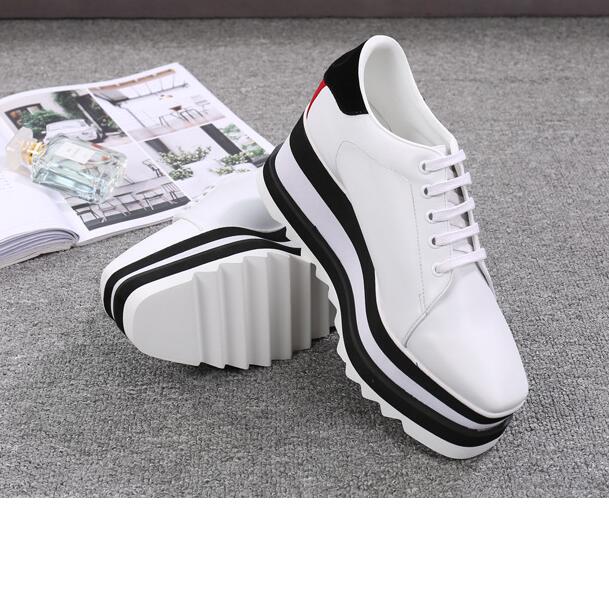 

2023 arrival Stella Mccartney women Shoes Light Purple Leather Wedge Platform Elyse Nina Platform, 09