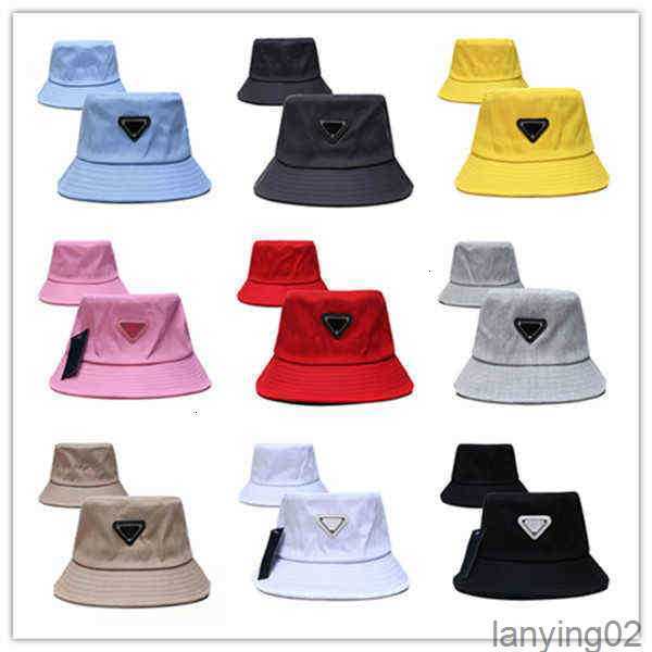 

New Nylon Bucket Hat Unisex Women Mens Hats Triangle Luxurys Designers Caps Bonnet Beanie Designer Cap Womens Sunhat Beach