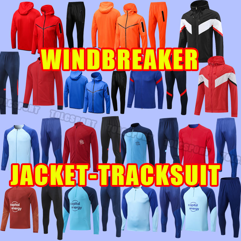 

Windbreaker Hoodie soccer tracksuits 22 23 JOAO FELIX home 2022 2023 M. LLORENTE Correa uniforms GRIEZMANN R. DE PAUL Cunha CARRASCO Atletico MadridS Jacket tracksuit, As shown