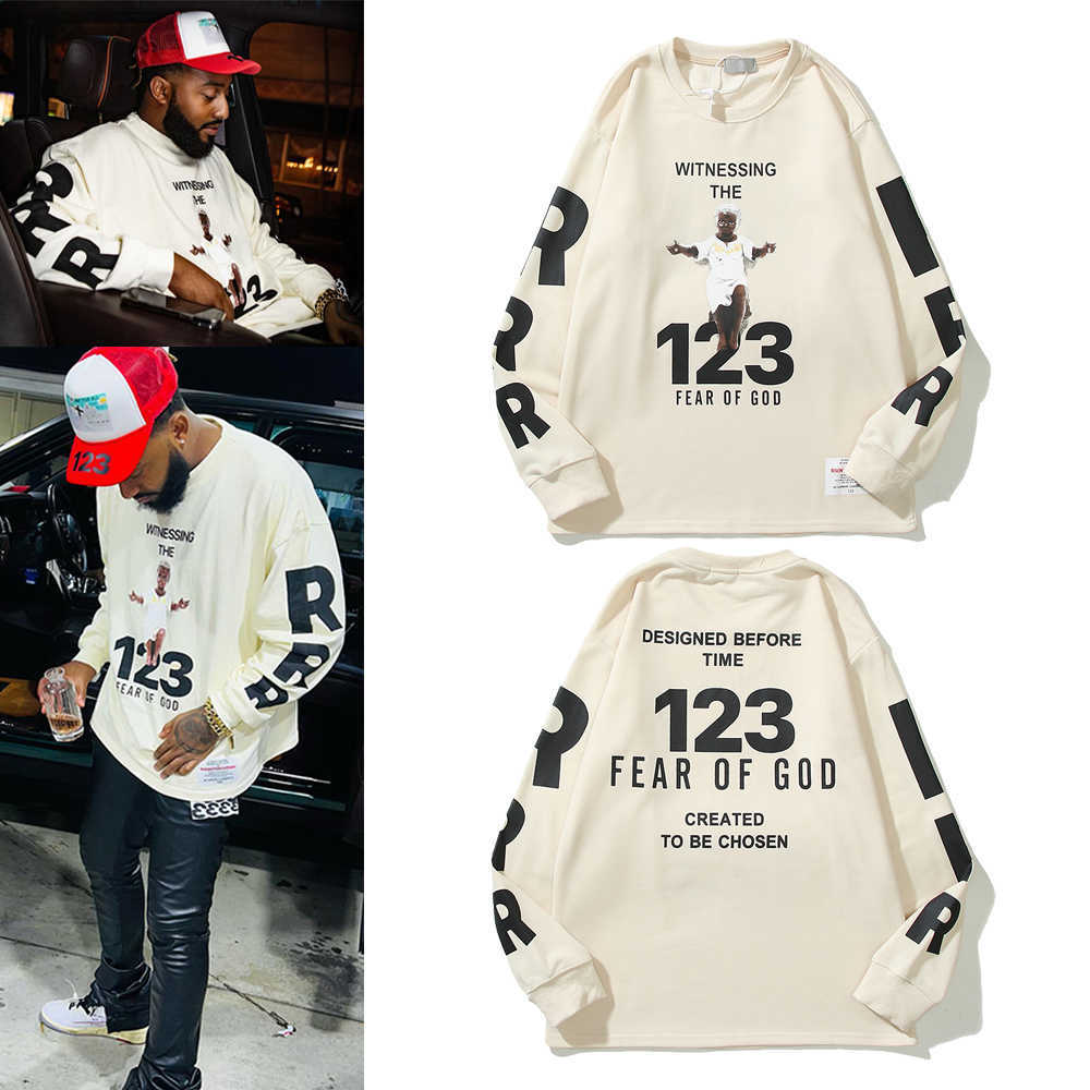 

Ess Hoodie Sweatshirts Designer Clothing Fears of God Fog Rrr Co Branded Loose Little Angel Print Round Neck Long Sleeve Sweater for Mens Womens Fashion Streetwear, Shipping fee