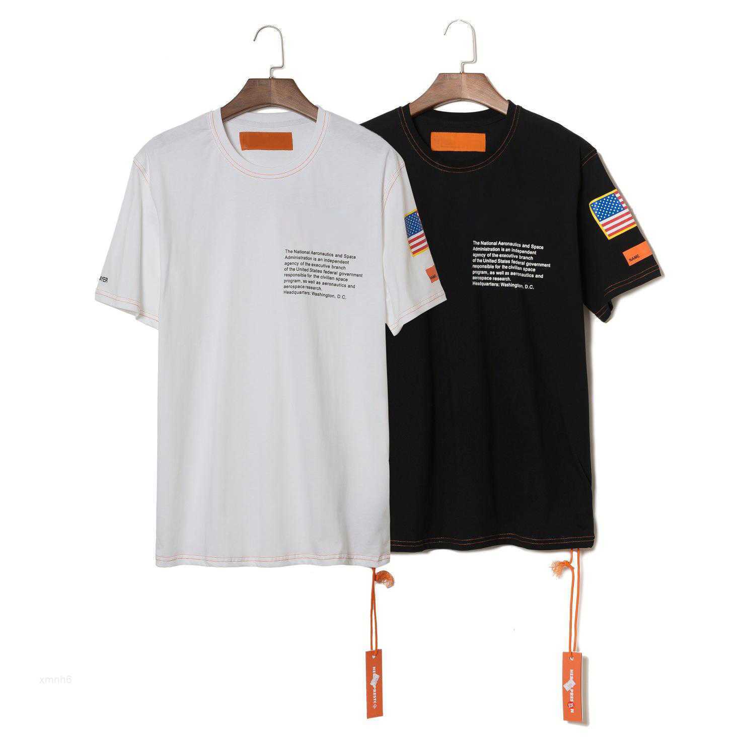 

Mens t Shirt Designer Tee Men Summer Short Sleeve T-shirts Emboridered Crewneck Casual Tops 2 Colors, White