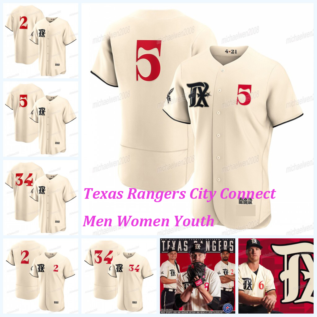

Rangers 2023 City Connect Jersey Texas Corey Seager Jacob deGrom Marcus Semien Adolis Garcia Nolan Ryan Jonah Heim Josh Smith Nathaniel Lowe Leody Taveras, Men flex base