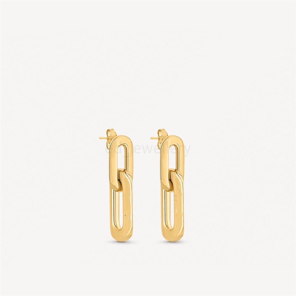 

Luxury Designer high quality brand double hoop gold and silver earrings letters women's party wedding couple gifts jewelry 922310