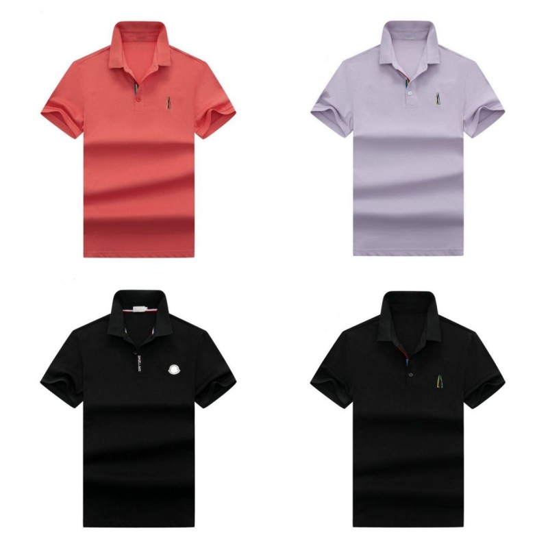 

Mens Designer Basic business polos T Shirt fashion france Monclair brand Men' T-Shirts embroidered armbands monclear letter Badges Monclers polo shirt Loose Oversize Luxury