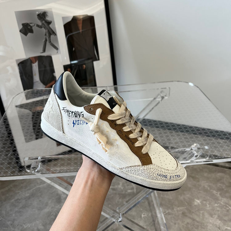 

Designer luxury brand gold men's and women's sports casual new shoes 35-46 more colors pentagram, Green