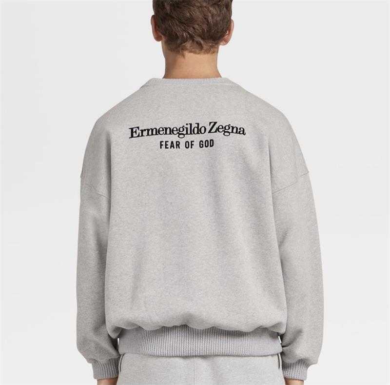 

Ess Hoodie Sweatshirts Designer Clothing Fog Fears of God Zegna Co Brand Flocking Letter Printed Couple Autumn/winter Velvet Round Neck Sweater Fashion Streetwear, Shipping fee