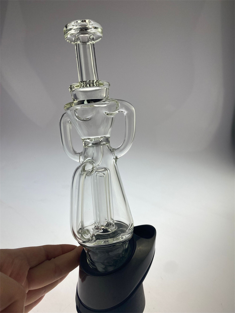 

Glass hookah new style clear recycle peak or carta high quantity