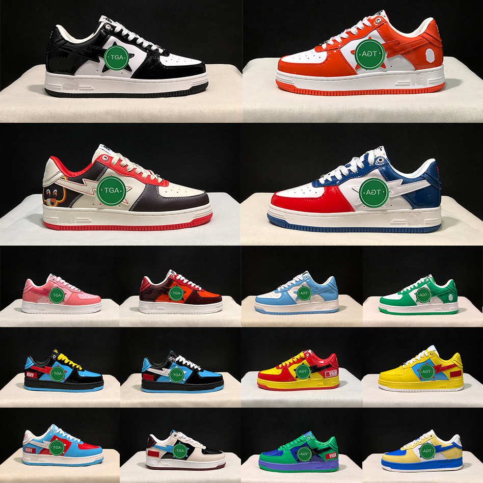 

Designer Running Shoes Platform Shoe Black White Blue Pink Green Red Beige Patent Leather Suede Camo Pastel Trainers Sneakers for Men and Women, Item#28