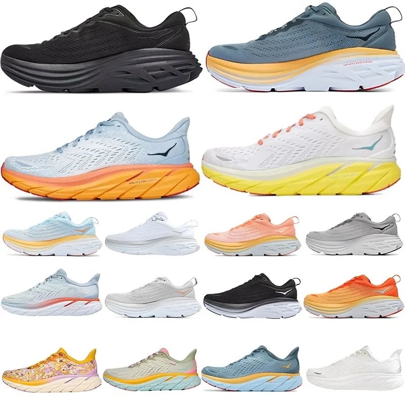 

Running Shoes HOKA ONE Bondi 8 Athletic local boots Clifton 8 white training Sneakers Accepted lifestyle Shock absorption highway Designer Women Men 36-45
