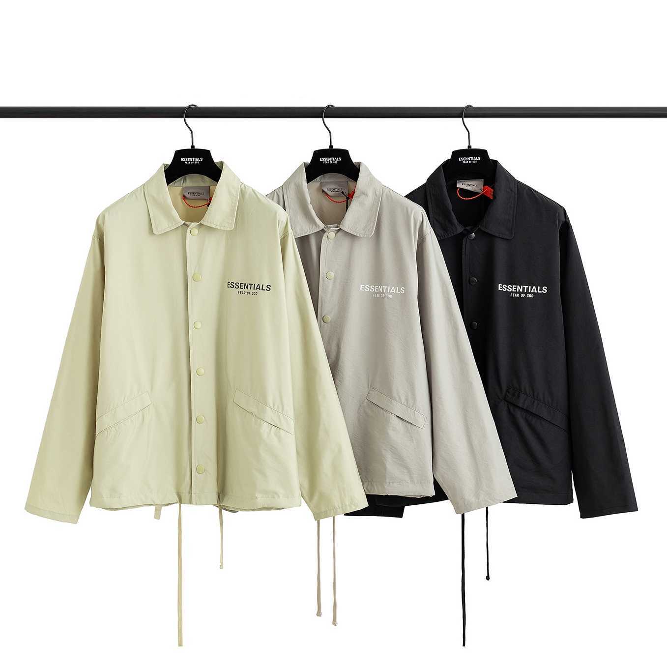 

ESS Mens Jacket Luxury Designer FEARs OF GOD ESSEN FOG Season 7 nylon reflective coach Jackets, Shipping fee
