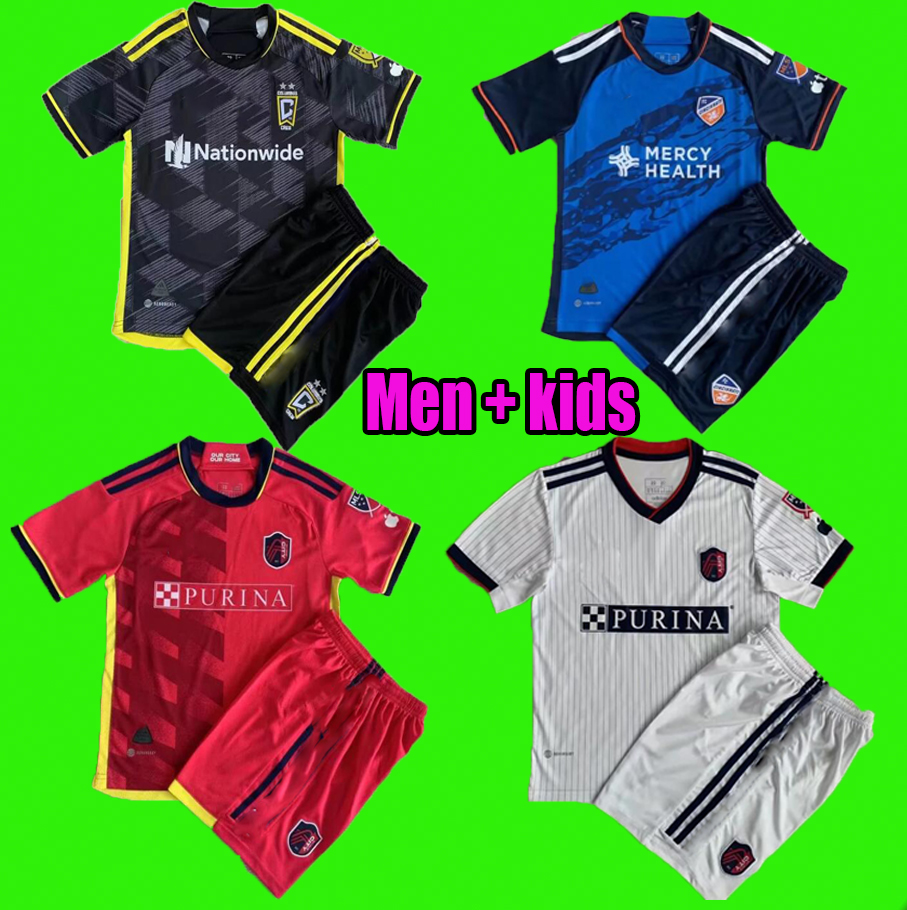 

FC Cincinnati 23 24 Columbus SOCCER JERSEYS Jonathan Nagbe Zardes Zelarayan 23 24 St. L ouis City KLAUSS NILSSON football shirts men kids, Fans