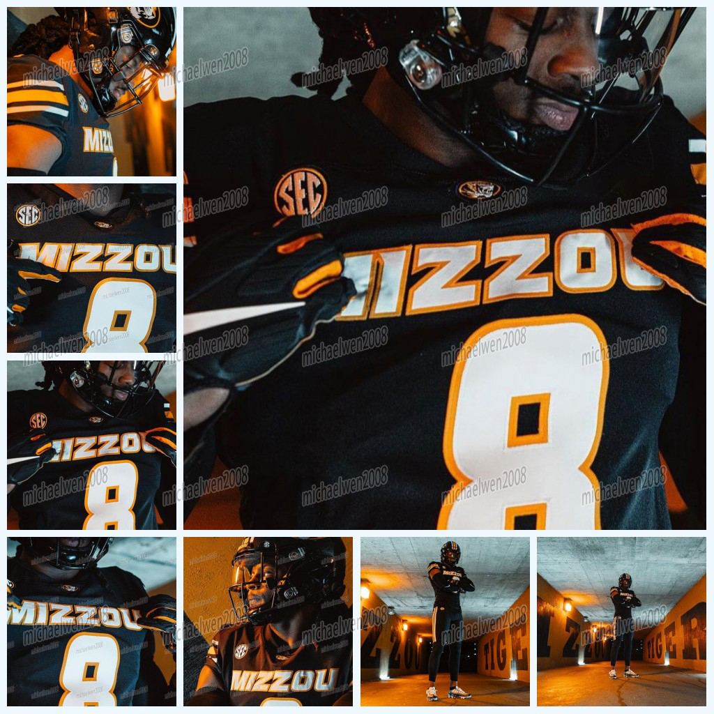 

Custom NCAA Missouri Tigers Football Jersey Jack Abraham Brett Brown Brady Cook Sam Horn Tommy Lock Tyler Macon Taj Butts BJ Harris DJ Coleman Travion Ford, Black