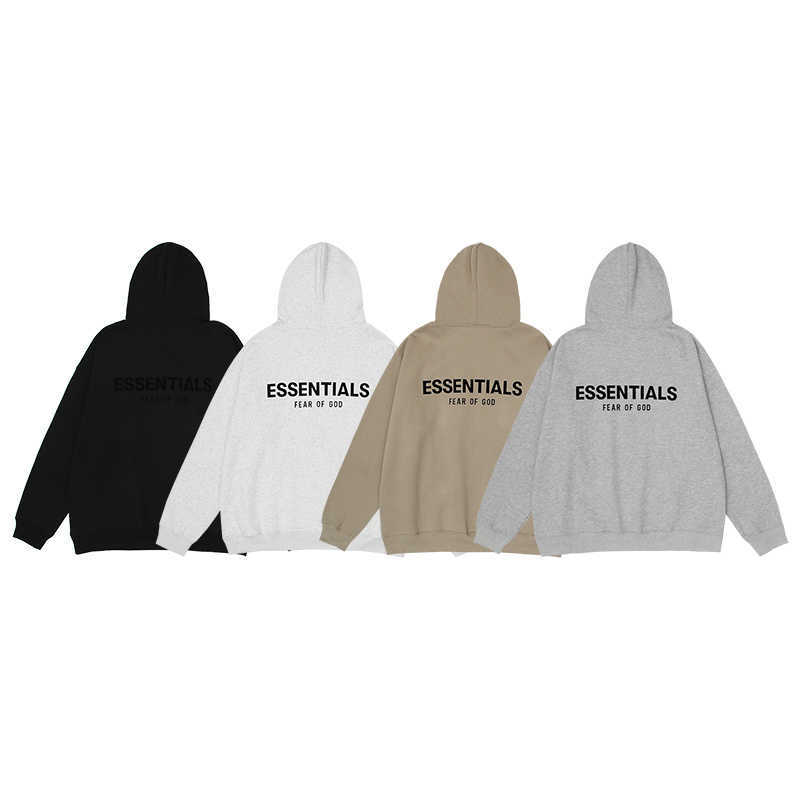 

Ess Hoodie Sweatshirts Designer Clothing Fears of God Fog 2022 New Autumn/winter Loose Fit Fleece Hooded Sweater Essen Flocking Printed Hoodies Coat for Men, Shipping fee