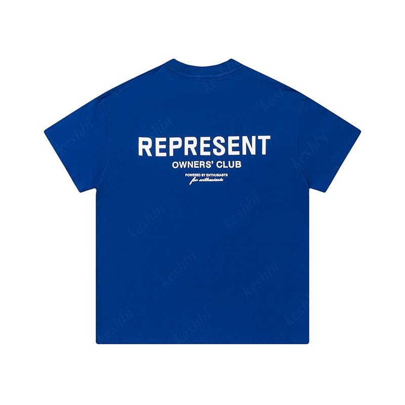 

T Mens Represent T-shirts Black White shirt for Men Women Designers T-shirt Fashion Casual Short Sleeve 7HGD