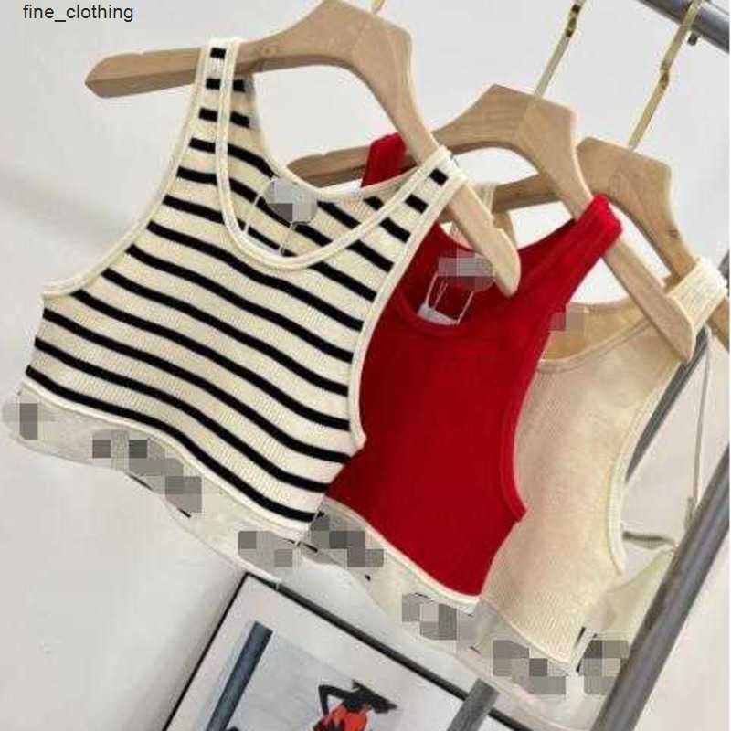 

Womens Designers Knit Vest Sweaters T Shirts Striped Letter Sleeveless Tops Knits Fashion Style Ladies Pullover Clothing, Beige