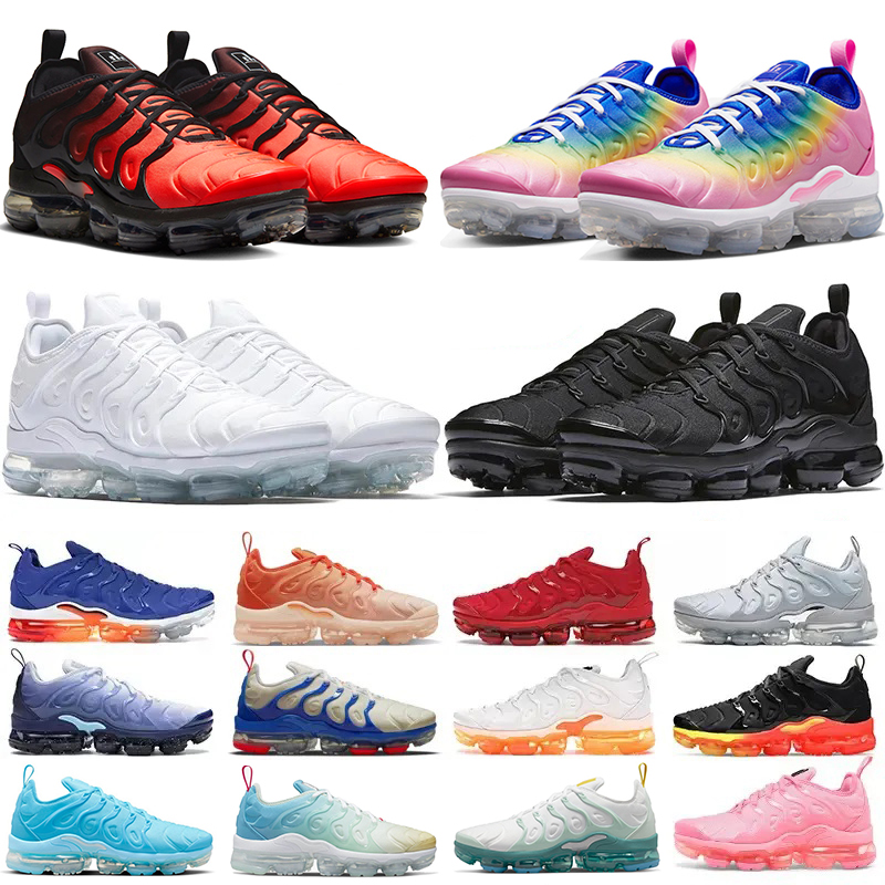 

Tn Plus Mens Running Shoes University Blue Since 1972 Orange Gradients SwingMan Triple Black White Red Royal Yolk Atlanta Red To Black Women Trainers Sports Sneakers, Color#46