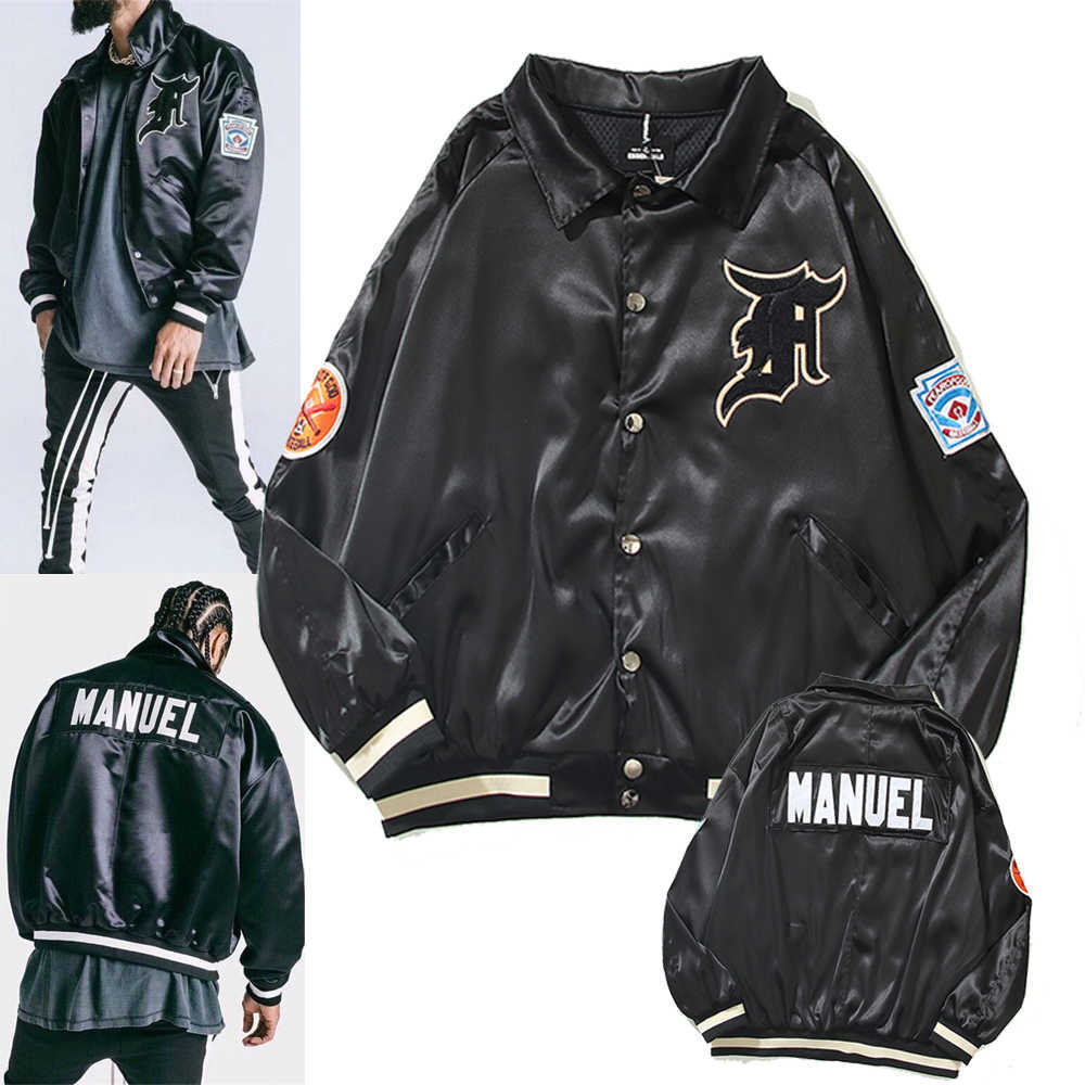 

ESS Mens Jacket Luxury Designer FOG Season 5 Same Medal Embroidery Coach Jackets High Street Relaxed Casual Mens Womens Flight Suit Coat Fashion Label, Shipping fee